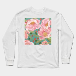Strawberry and peony Long Sleeve T-Shirt